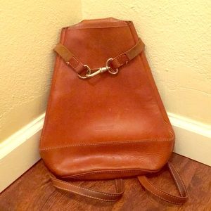Dooney & bourke backpack purse, real leather